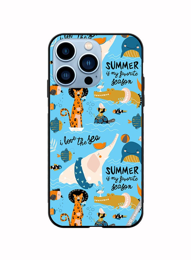 VR CREATIVE Protective Case Cover For Apple iPhone 14 Pro Max Funny Cat Design Multicolour - Image 1