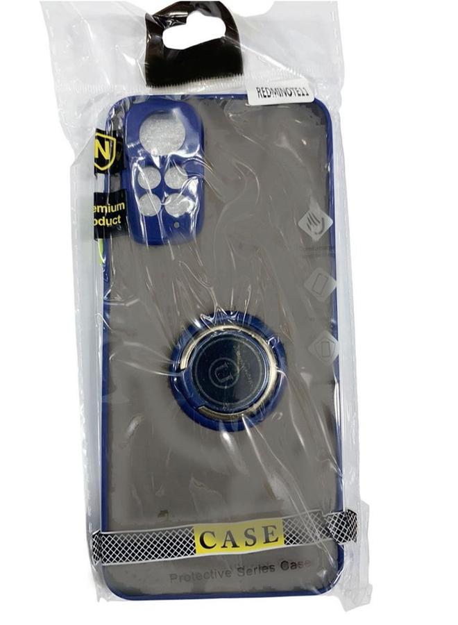erorex Protective Case Cover For Redmi Note 11 With Magnetic Ring Holder Blue - Image 2