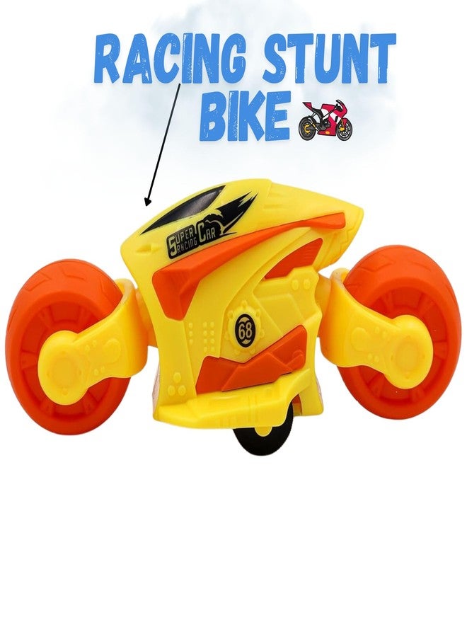 Mallexo Non-Electric Mini Bike Hand Driven Toys for Kids Stunt Racing Realistic Monster Vehicle Bikes Two Wheeler Racer Bike Toy for Girls and Boys Best Birthday Return Gifts for Children(2PC) - Image 2