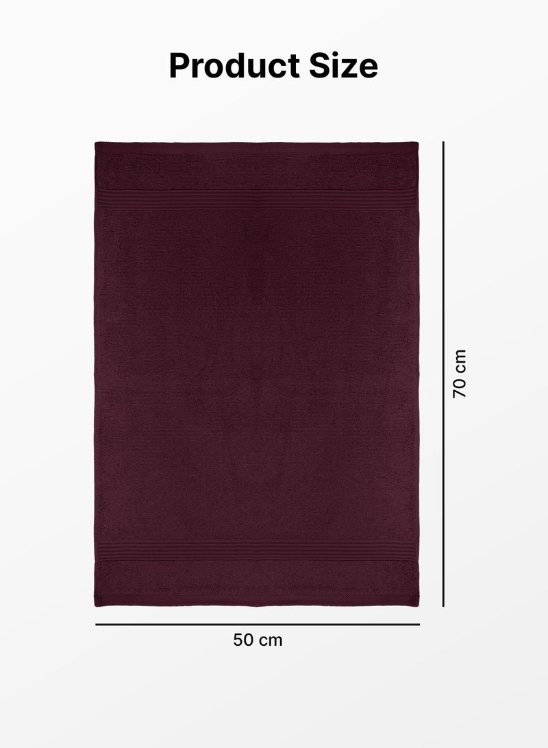 American Linen 100% Cotton 550 GSM Luxury Super Cool Hand Towel Maroon 50x70 cm - Image 2