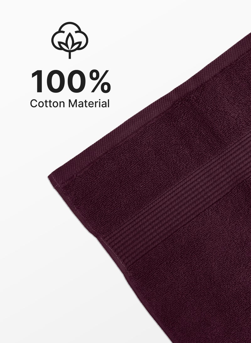 American Linen 100% Cotton 550 GSM Luxury Super Cool Hand Towel Maroon 50x70 cm - Image 3