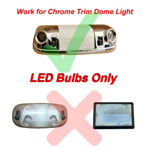 D15 Lighting 6000k White LED Interior Map Dome Light Bulbs for 1980-1996 Ford Bronco 1987-1996 F150 F250 OBS Accessories Parts (3 Pieces) - Image 5