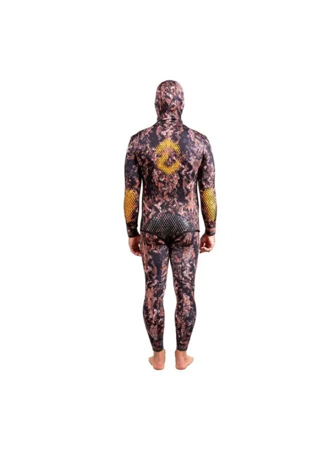 DYNAMICNORD Sfs-3 Free Dive Suit 3Mm Hooded Jacket + Pant Camo/Brown - S - Image 4