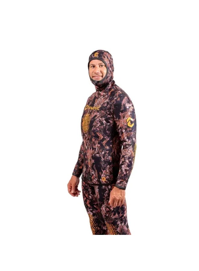 DYNAMICNORD Sfs-3 Free Dive Suit 3Mm Hooded Jacket + Pant Camo/Brown - S - Image 3