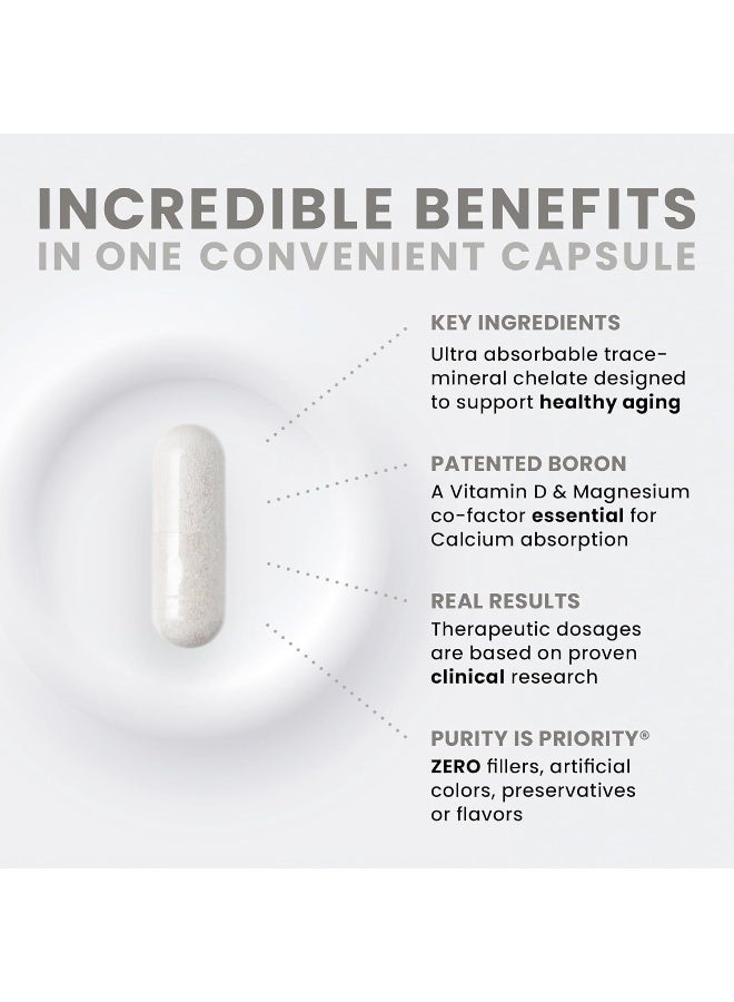 Pure Therapro Rx Bio Boron (Bororganic Glycine) 5mg Per Capsule / 180 Veg Caps - Image 4