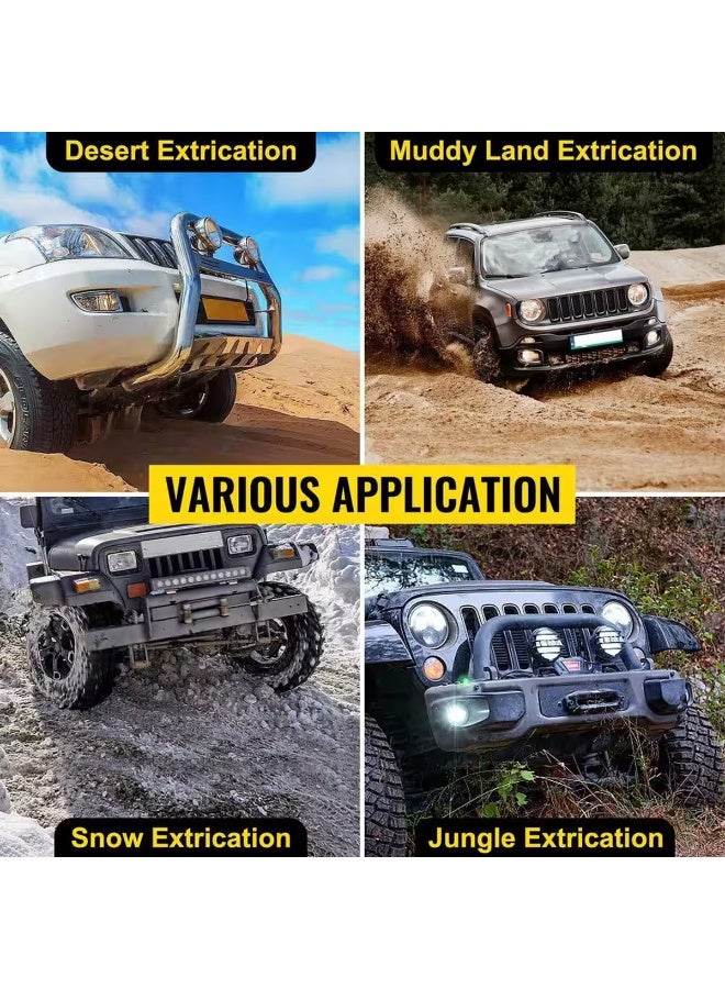 3XR 5M Heavy Duty Tow Strap with Forged Steel Hooks 7500kg Capacity Towing Rope for Car, SUV, Jeep, Truck Premium Nylon Webbing for Vehicle Recovery, Off-Road Pulling, Emergency Breakdown Assistance High Strength Pulling Rope - Image 3