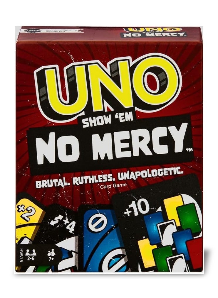 لعبة بطاقات UNO Show ‘em No Mercy للكبار وليلة العائلة والحفلات والسفر - pzsku/ZAEB599006B7B5B281CE7Z/45/_/1733850627/cb23812e-6a01-4fbc-9a4e-bdb4e9dd179c