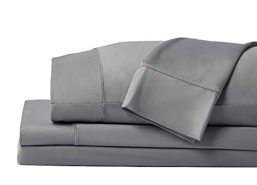 SHEEX Original Performance Sheet Set Cooling Bed Sheet with 1 Flat Sheet 1 Fitted Sheet and 2 Standard Pillowcases Queen Graphite