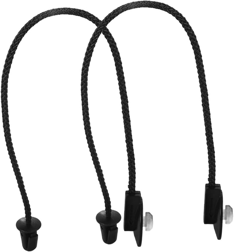 قطعتان منظم صندوق السيارة مع أربطة الربط، رف التخزين الأسود لحلول التخزين - Image 2