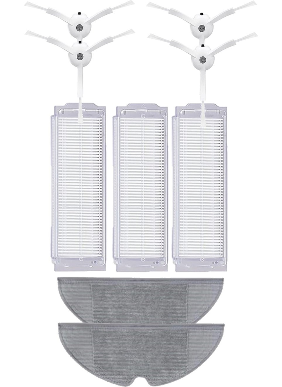 Roborge Xiaomi Vacuum Mop 2 Pro Vacuum Cleaner Compatible 9-Piece Spare Parts Set 