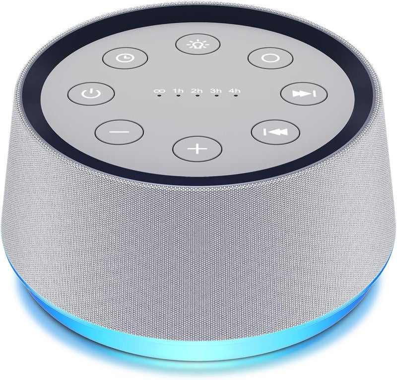 LazyNight White Noise Sound Machine with 30 Soothing Sounds 12 Colors Night Light Brown Noise Machine for Adults Baby Kids Sleep Machines 36 Volume Levels 5 Timers for Home Office Travel - Image 1