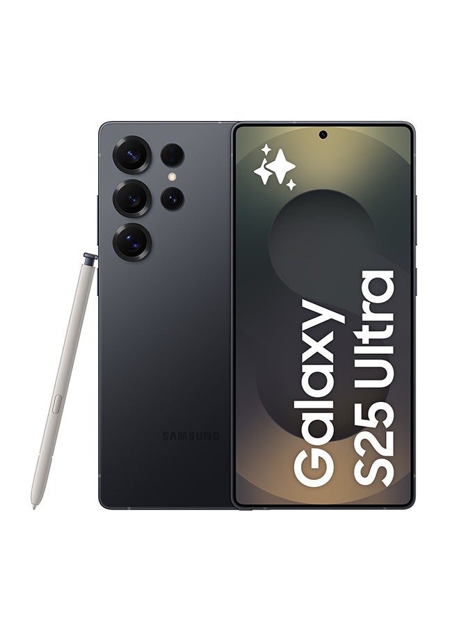Galaxy S25 Ultra AI Dual SIM Jetblack 12GB RAM 512GB 5G - Middle East Version