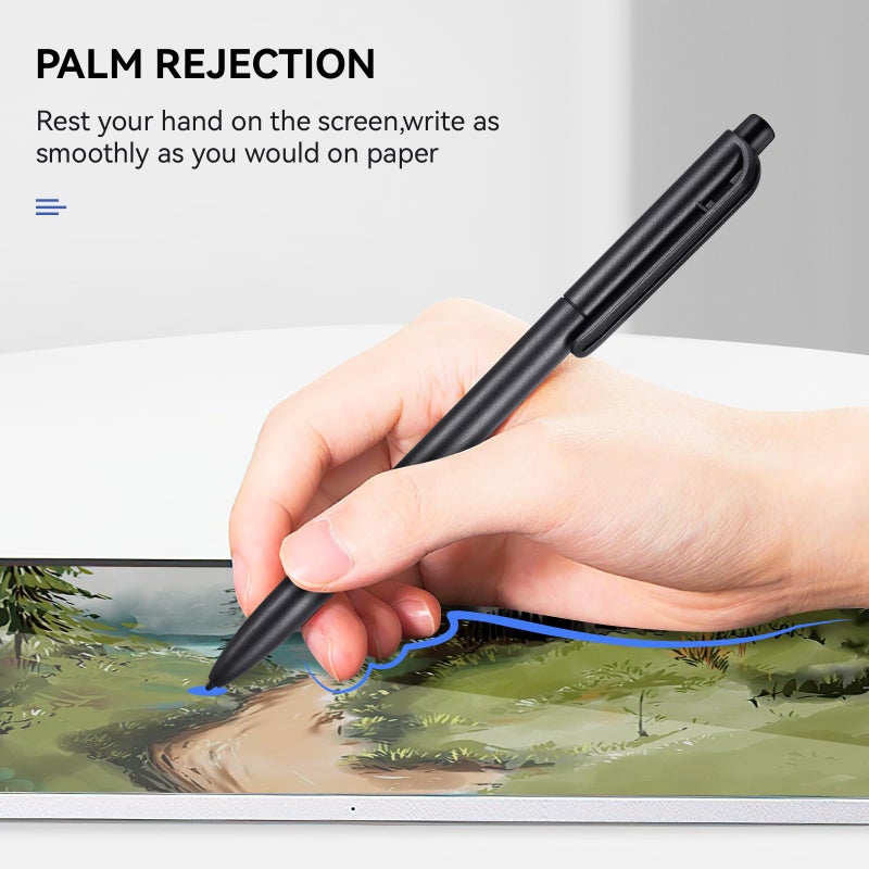 Fondpen EMR Stylus Compatible with Remarkable 2 Pen with Eraser, Replacement Pen for Remarkable 2 Tablet/Remarkable Device, 4096 Pressure Levels, Palm Rejection(Includes 2 Pen Tips) - Image 4