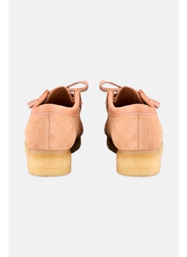clarks Women Standard Wallabee Lace Up Shoes, Peach  - Image 2