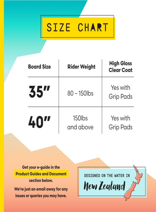 Own the Wave 'Hang Loose' Skimboard (35 Inch, Blue) - Image 2