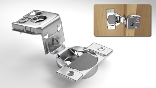 Berta 10-Pack, 1 inch Overlay Soft Closing Face Frame Cabinet Hinges, 105 Degree 6-Ways 3-Cam Adjustment Concealed Kitchen Cabinet Door Hinges with Screws (1 in. Overlay, 10 Pieces) - Image 1