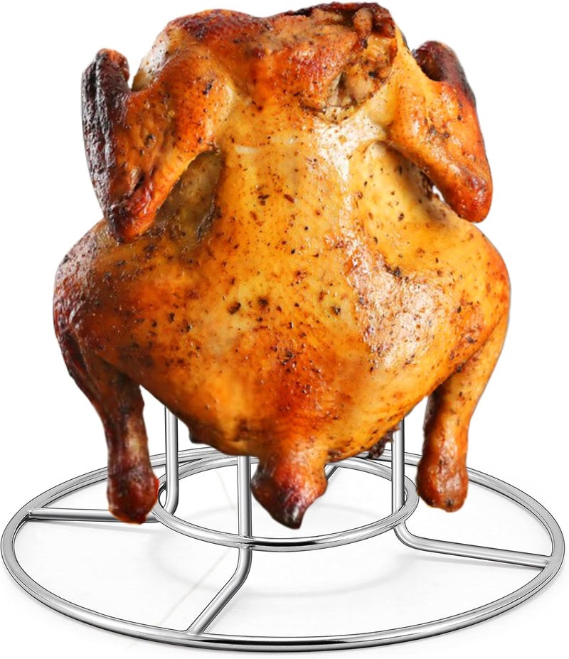 TeamFar Beer Can Chicken Holder - Stainless Steel Stand for Grill, Smoker, Oven - Healthy & Sturdy, Dishwasher Safe & Easy Clean - Image 1