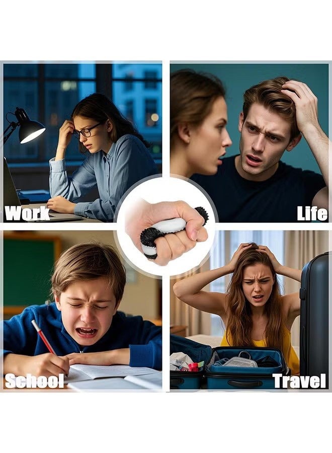 واي جيه لعبة مطاطية للأطفال لتخفيف التوتر الحسي، ألعاب ترفيهية ناعمة وآمنة للأولاد والبنات باللون الأسود - Image 4