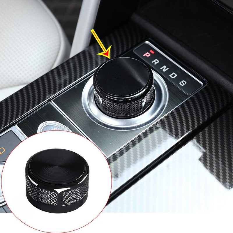 YUECHI Car Styling Interior Console Gear Shift Knob Cover Trim for Land Rover Discovery Sport Range Rover Vogue SE (2013-2016) - Black - Image 1