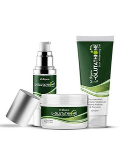 LA Organo Glutathione Scrub 50G & Glutathione Gel 100G & Serum 30Ml (Pack Of 3)  - Image 1