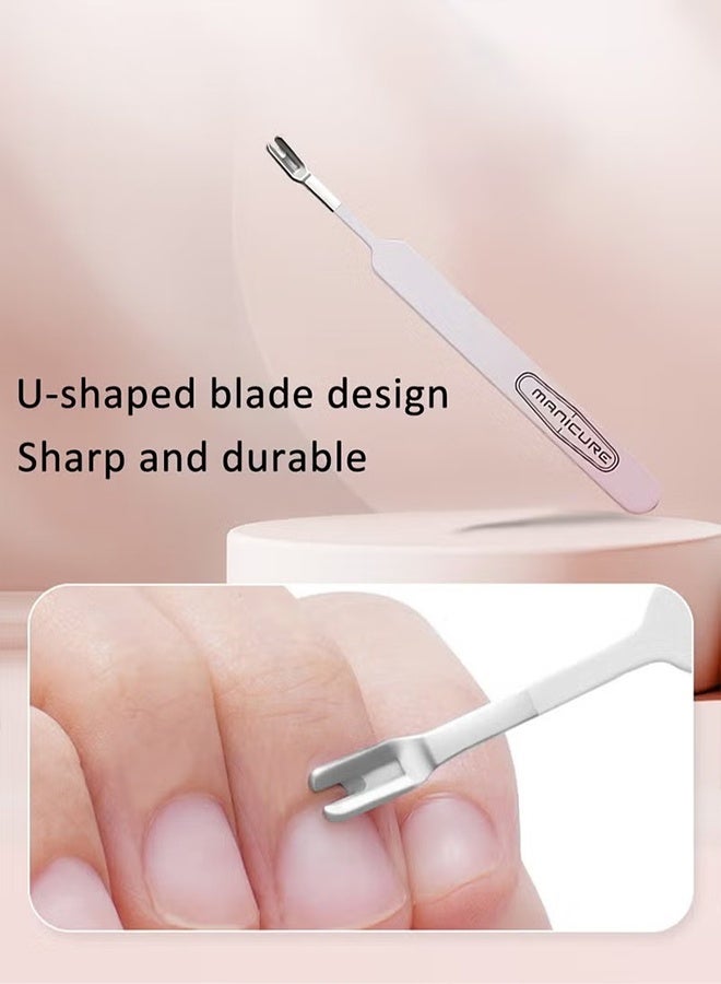 JS 4 Pcs Manicure & Pedicure Set - Stainless Steel Cuticle Nippers, Dead Skin Remover Pliers - Odorless Nail Care Tools - Image 4