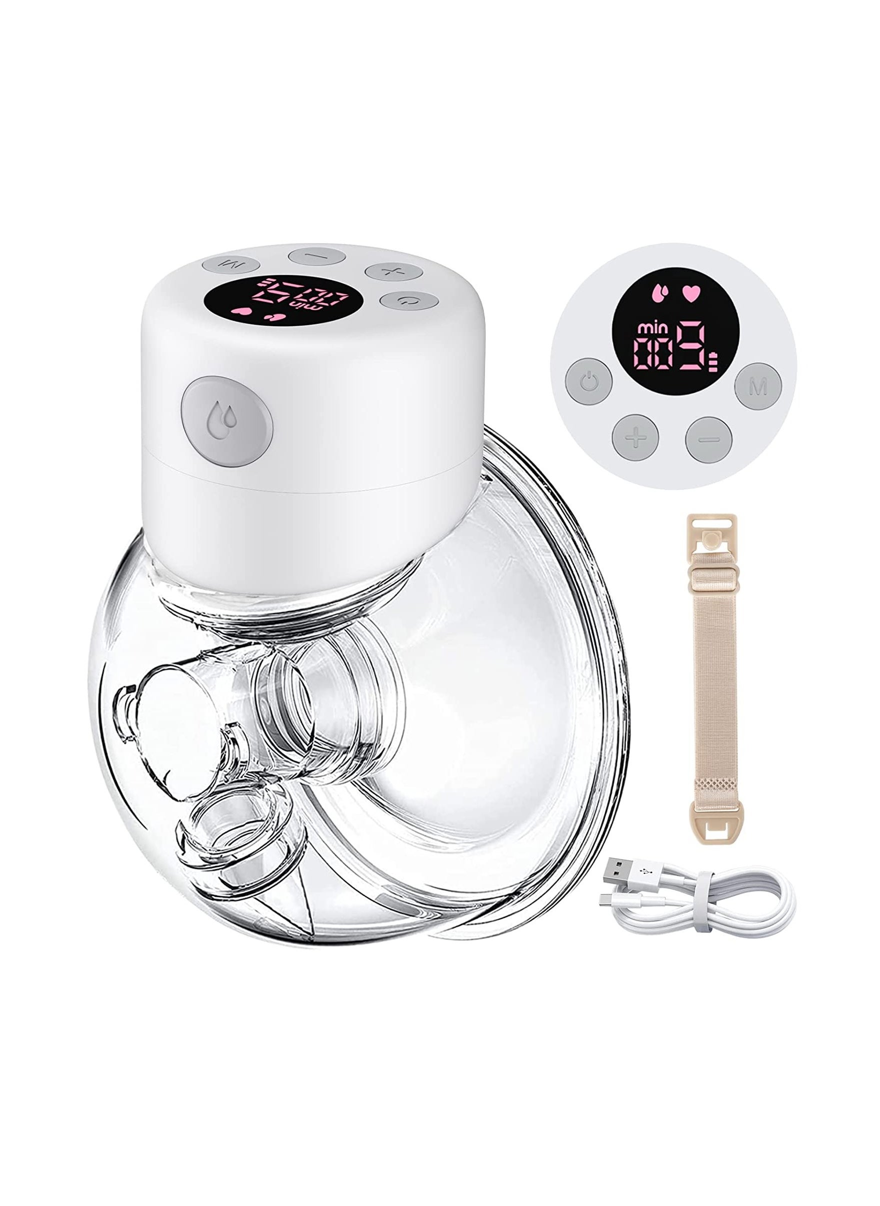 Wearable Electric Breast Single Pump Hands Free 