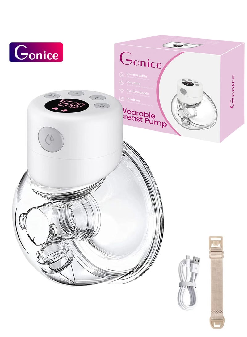 Gonice Hands Free Wearable Electric Breast Single Pump - Image 1