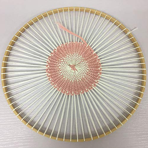CfoPiryx Handmade Weaving Machine, Multifunctional Round Wooden Machine Tools Knitting Loom DIY Handmade Household Weaving Machine Great for Knitting Coaster and Vintage Style Network, etc.(as shown) - Image 1