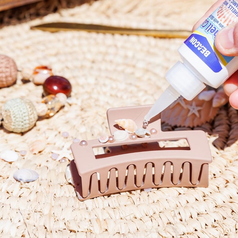 Beacon غراء بيكون للأصداف البحرية لإنشاء وتزيين بالأصداف، الخشب، المعدن، السيراميك، وأكثر، 2 أونصة، عبوة واحدة - Image 5