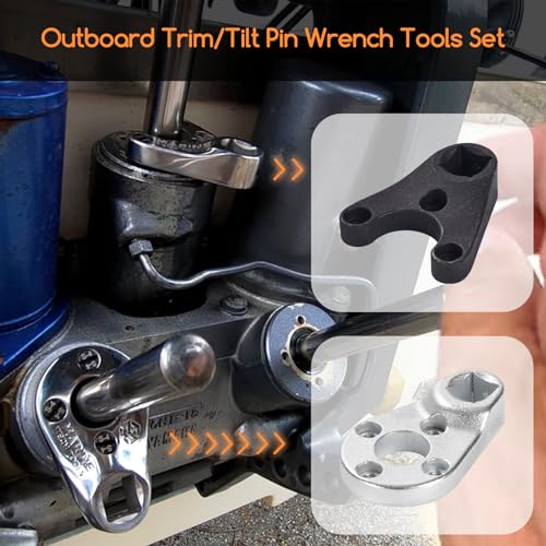 Creative.C Outboard Trim Tilt Pin Wrench Tools Set MT0004 & MT0006 & MT0009 Spanner Wrench - Compatible with Yamaha, Suzuki, Johnson, Evinrude - Image 4