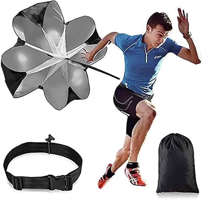 BULLETSHAKER BULLETSHAKER Running Speed Training Football Parachute  48 Inch for Kids Resistance Sprint Trainer  Chute Soccer Training