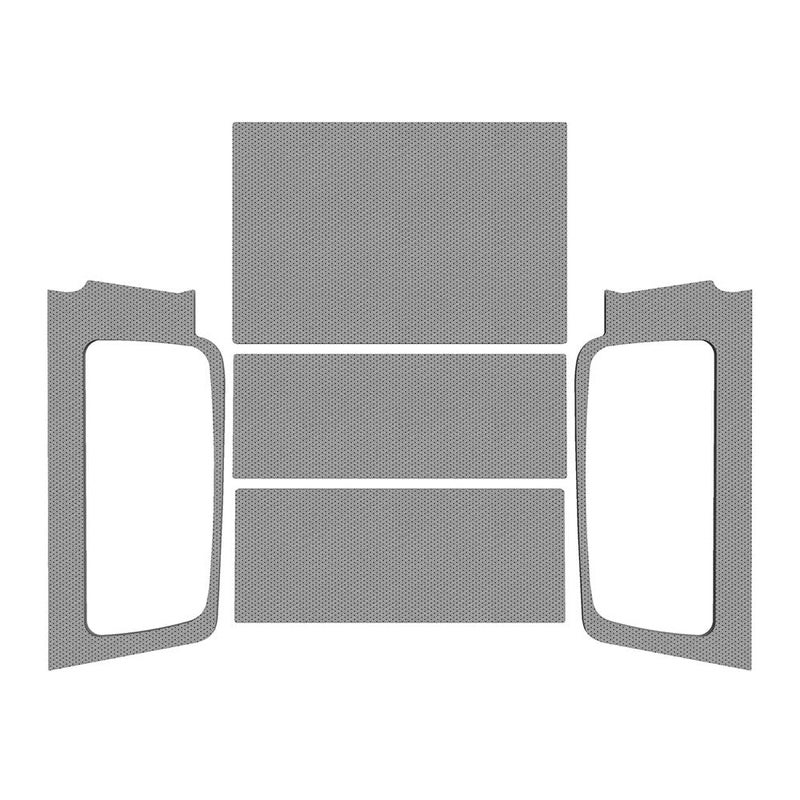 Design Engineering 50605 Leather Look Gray Sound Deadening Headliner Compatible with 4Door Jeep Wrangler JL Unlimited 20042006