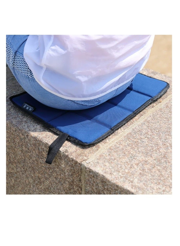 OASIS-TH Foldable Seat Cushion Portable Lightweight Beach Mat, Folding Seat Cushion Moisture-proof Sit Pads Mat Oxford Cloth Cushion Heat-Insulating Seat Pads Beach Pad Outdoor Camping - Image 2