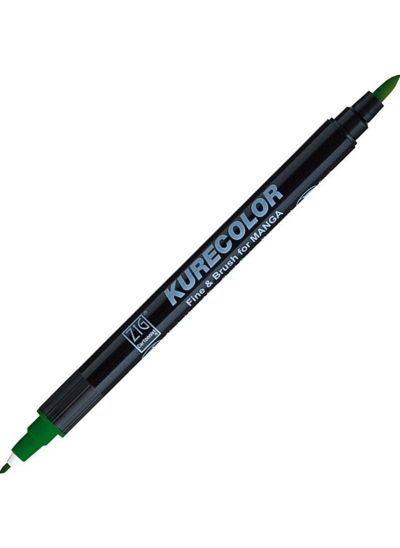 Zig Kurecolor Fine&brush For Manga Double Sided Pencil N:508 Green 