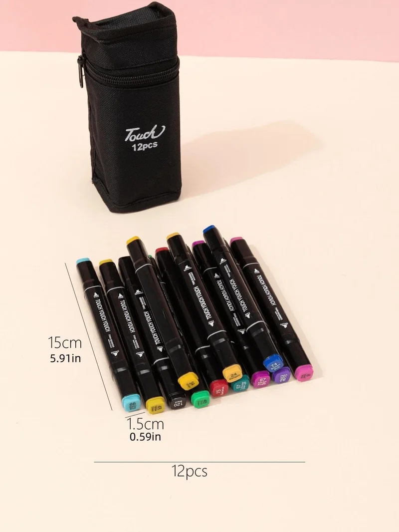 ماشو تريند Assorted Colour Markers Set Dual Tip