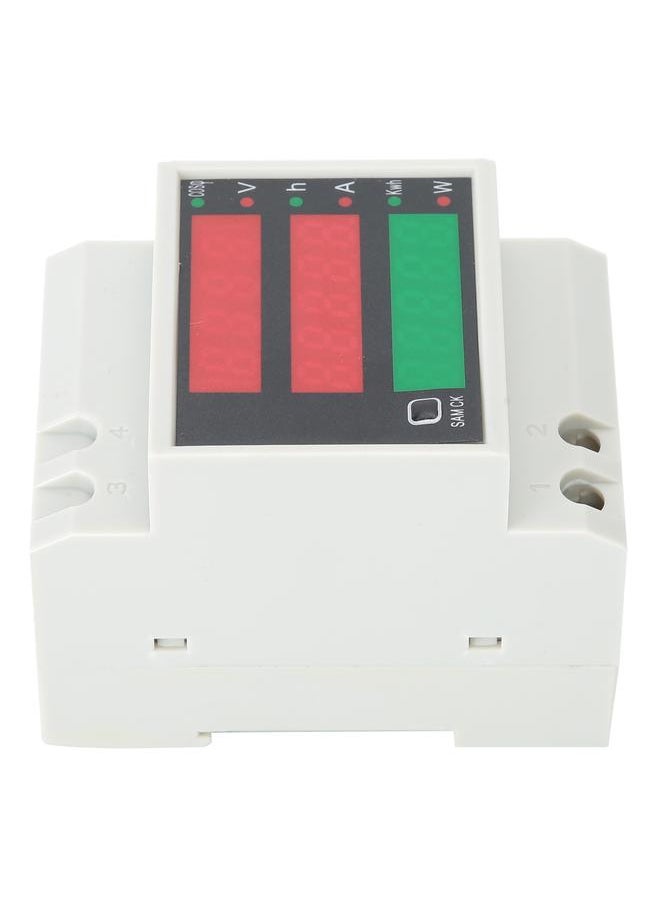 Thoraya Din Rail Voltage Current Meter Digital Multi Function Power Factor Tester AC200-450V  - Image 3