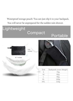 erorex Waterproof Backpack Rain Cover,Ultralight Compact Portable, Upgraded Triple Waterproofing, Antislip Cross Buckle Strap, for Hiking, Camping, Biking, Outdoor, Traveling  - Image 5