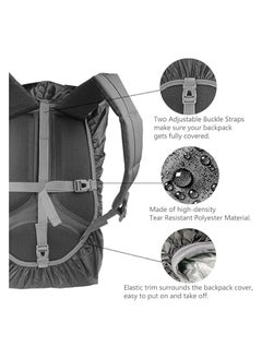 erorex Waterproof Backpack Rain Cover,Ultralight Compact Portable, Upgraded Triple Waterproofing, Antislip Cross Buckle Strap, for Hiking, Camping, Biking, Outdoor, Traveling  - Image 4