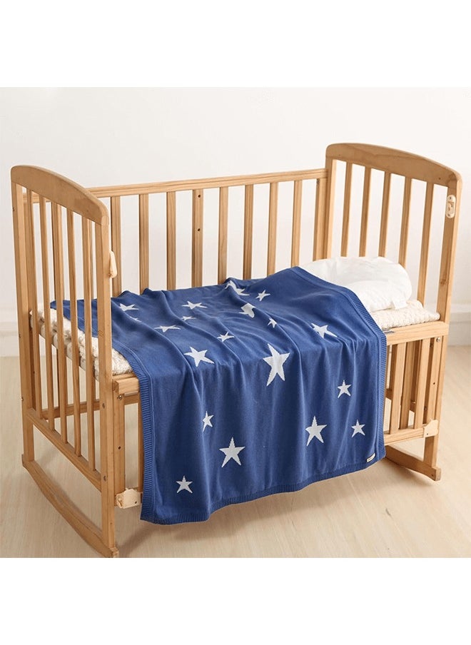 Riolio - Soft and Warm Breathable Cotton Baby Blanket, Children's Storage Blanket for Crib and Stroller, 100*80 cm - Image 1