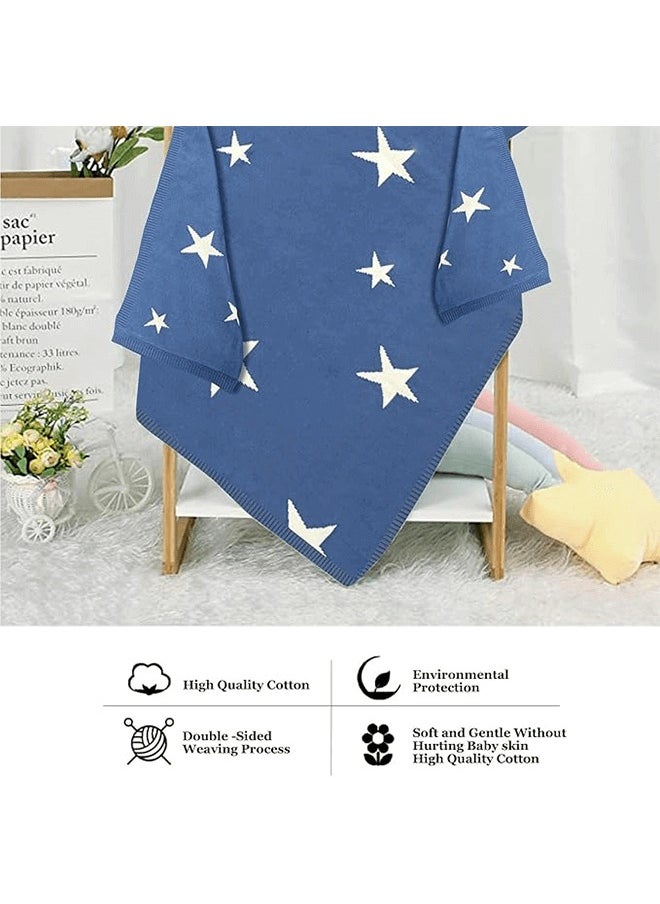 Riolio - Soft and Warm Breathable Cotton Baby Blanket, Children's Storage Blanket for Crib and Stroller, 100*80 cm - Image 1