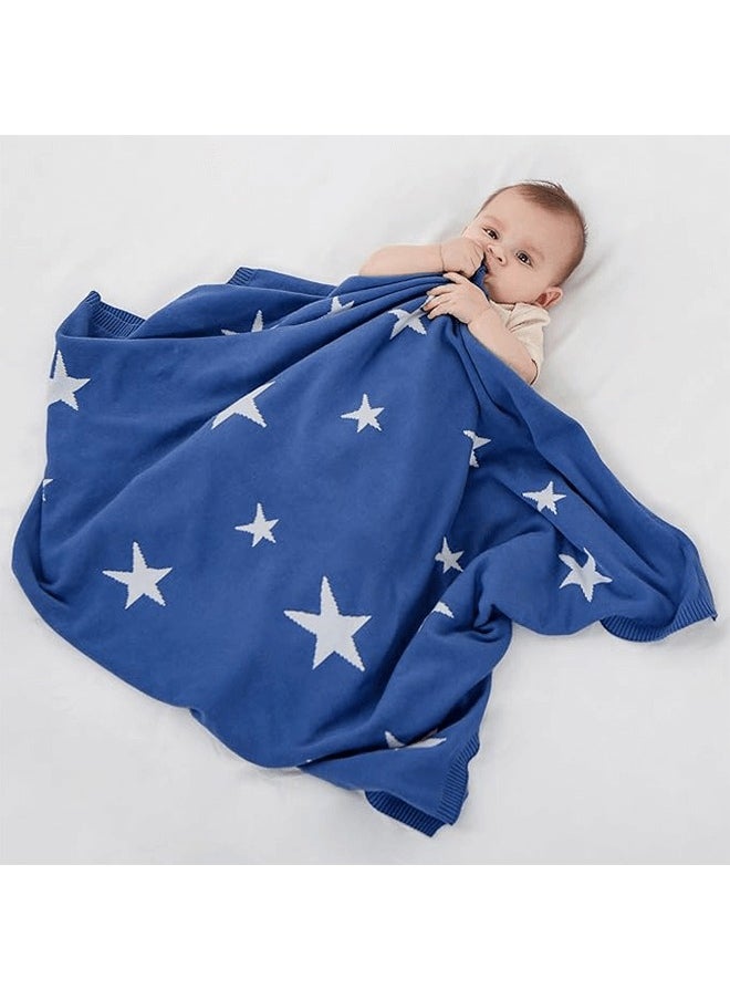 Riolio - Soft and Warm Breathable Cotton Baby Blanket, Children's Storage Blanket for Crib and Stroller, 100*80 cm - Image 1