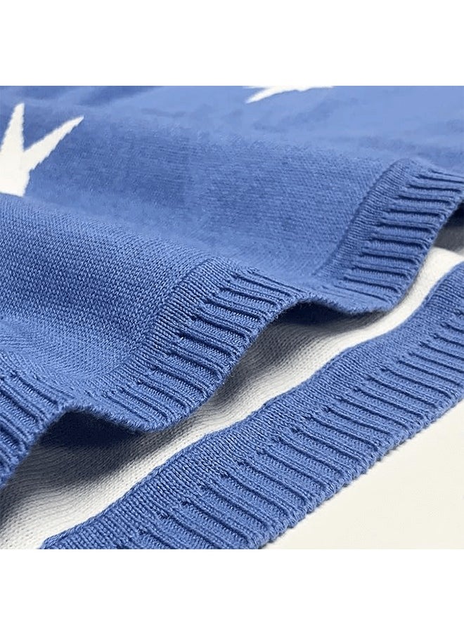 Riolio - Soft and Warm Breathable Cotton Baby Blanket, Children's Storage Blanket for Crib and Stroller, 100*80 cm - Image 1