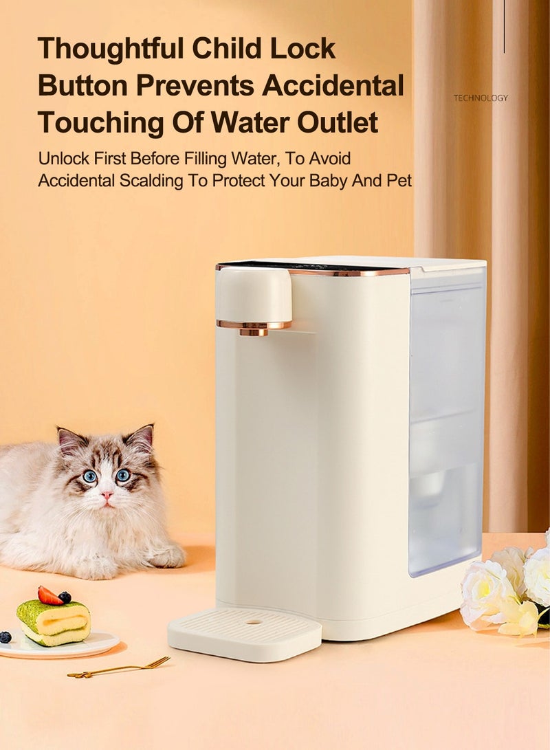 Electric Hot Water Dispensers, Countertop Instant Hot Water Filter Dispenser Can Connect Bucketed Water for Home Kitchen Offices Dorm