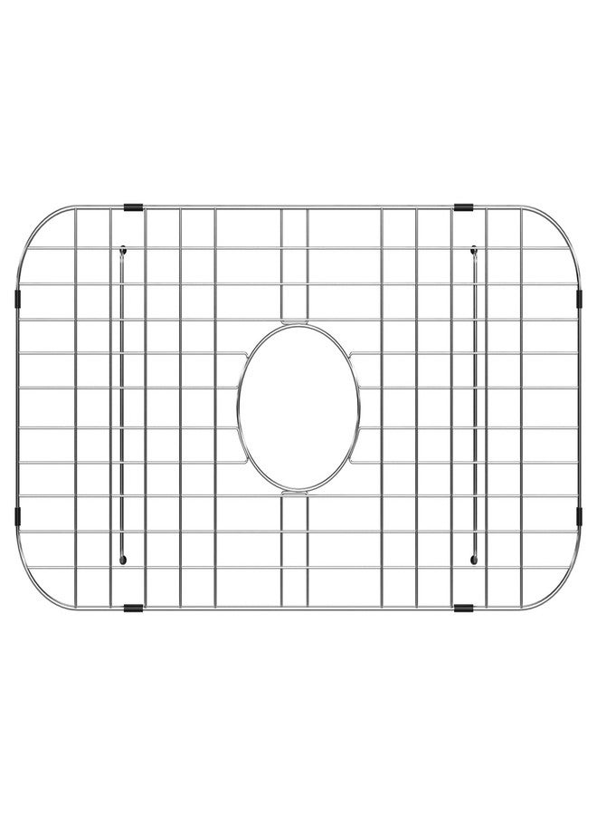 Lordear Sink Protectors for Kitchen Sinks, Universal Bottom Grid 24 x 12.6 Inch 304 Premium Stainless Steel Protector Grid Sink Grate Rack - Center Drain - Image 1