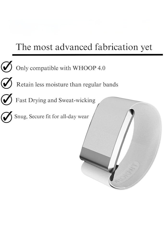 Generic - HydroKnit Wristband - Replacement Fast-Drying Band Compatible with WHOOP 4.0 - Stylish & Affordable Replacement Strap - Breathable Band Strap Including U Shape Black Connector - Image 1