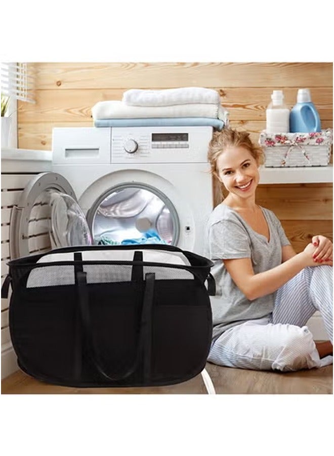 75l Extra Large Laundry Bag Basket Foldable Laundry Basket Laundry With Bag Mesh Laundry Basket For Kids Room For Travelers Apartmen - Image 1