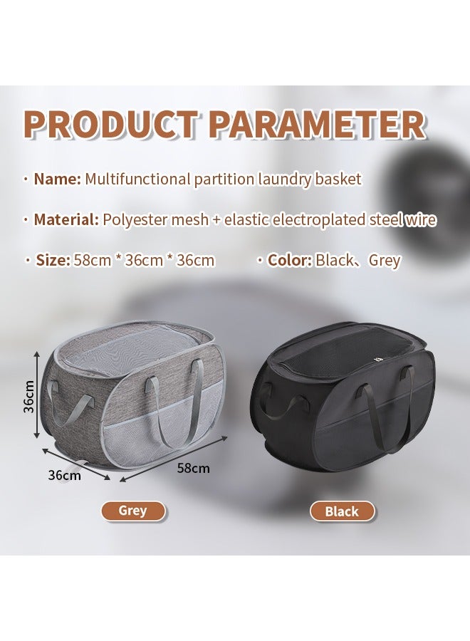 75l Extra Large Laundry Bag Basket Foldable Laundry Basket Laundry With Bag Mesh Laundry Basket For Kids Room For Travelers Apartmen - Image 5