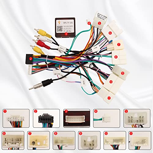 ViaBecs for Toyota Stereo Wiring Harness Kit for Corolla RAV4 Camry 4Runner Prado Tundra, Highlander Plug&Play Connector with CANBUS Adapter, Supports JBL, Backup or 360 Camera SWC - Image 2