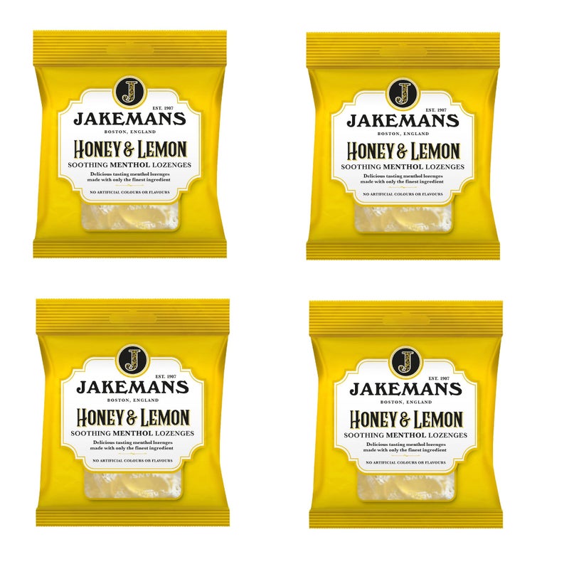 Jakemans Jakemans Lozenges Honey Lemon Menthol Pack of 4 - Image 3