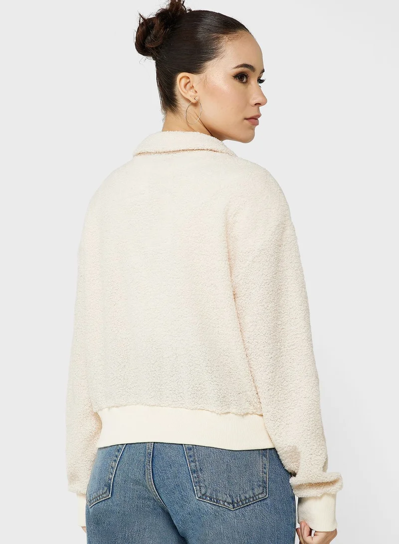 جينجر جاكيت شيرلينج بسحاب